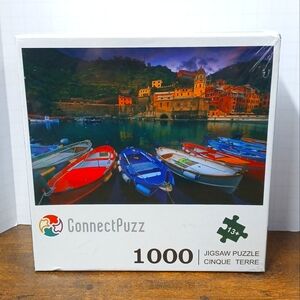 Connectpuzz Cinque Terre 1000 Piece Jigsaw Puzzle for Adults and Kids, Marina
